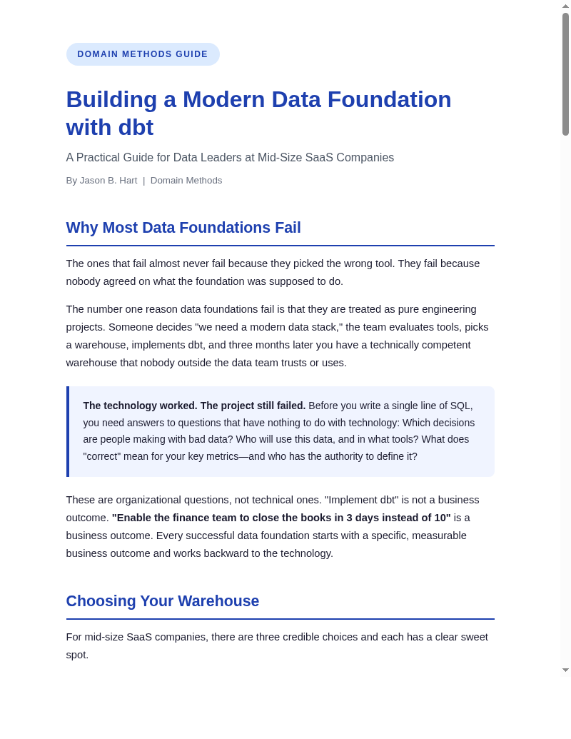 Download the Full dbt Foundation Guide (PDF)