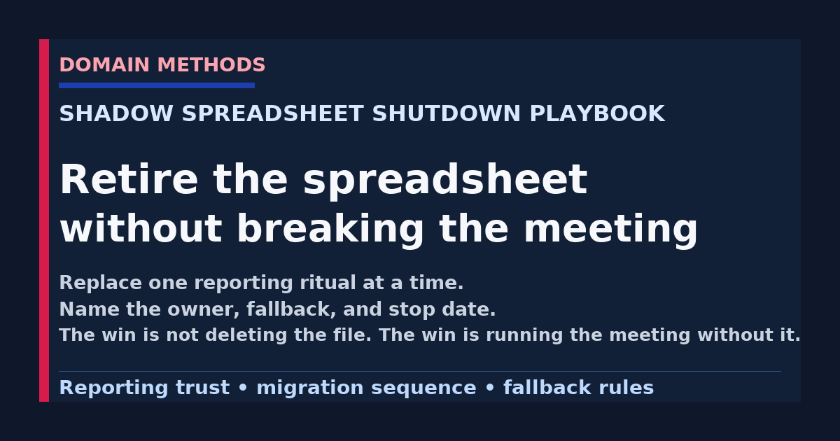 The Shadow Spreadsheet Shutdown Playbook