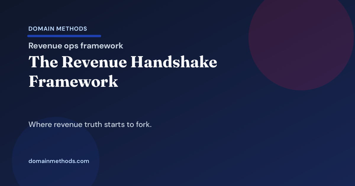 The Revenue Handshake Framework