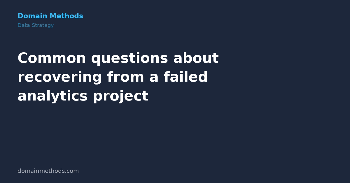 The 'We Tried This Before' Recovery Playbook