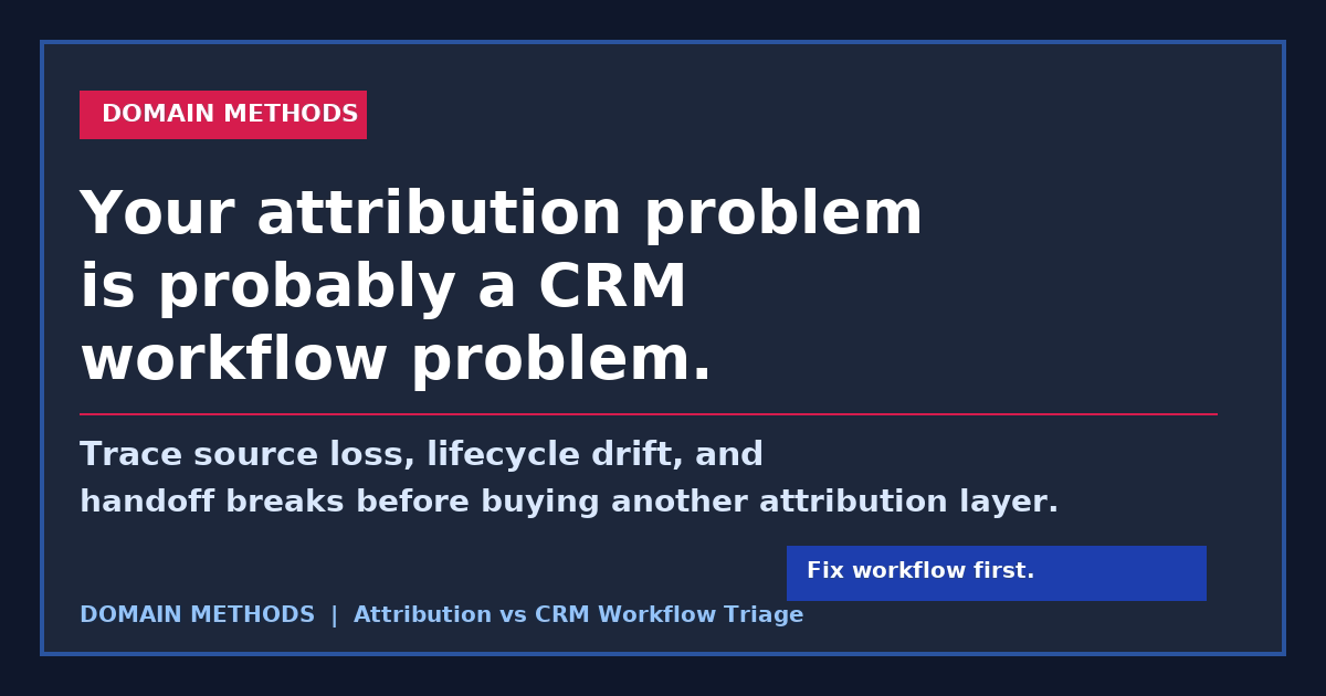 Your Attribution Problem Probably Is Not an Attribution Problem